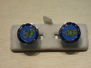 Falkland Islands Veterans enamelled cufflinks - Click Image to Close
